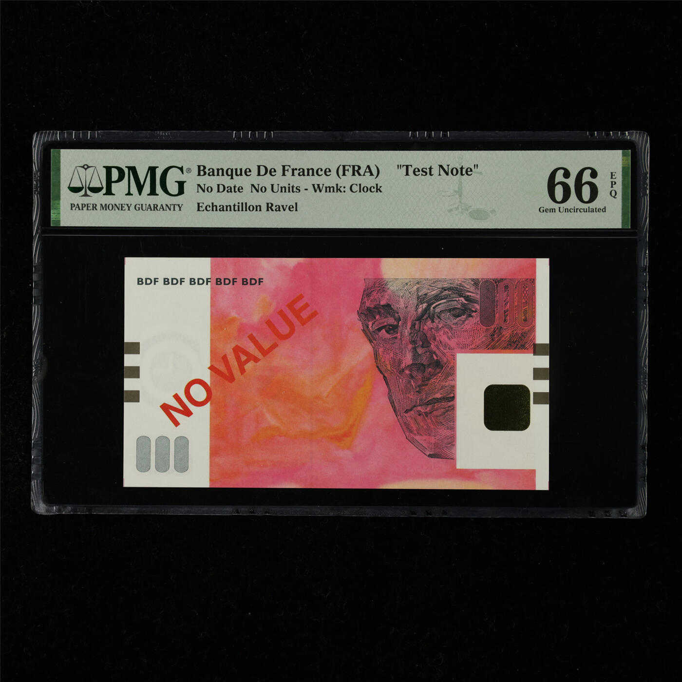 【亘邦集藏】第218期拍卖 法国测试钞 PMG 66EPQ 2240826-029