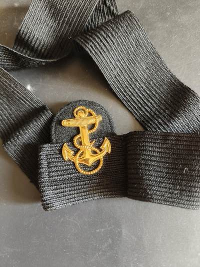 老王徽章第172期 - 美国海军候补军官大檐帽帽徽     包10k金