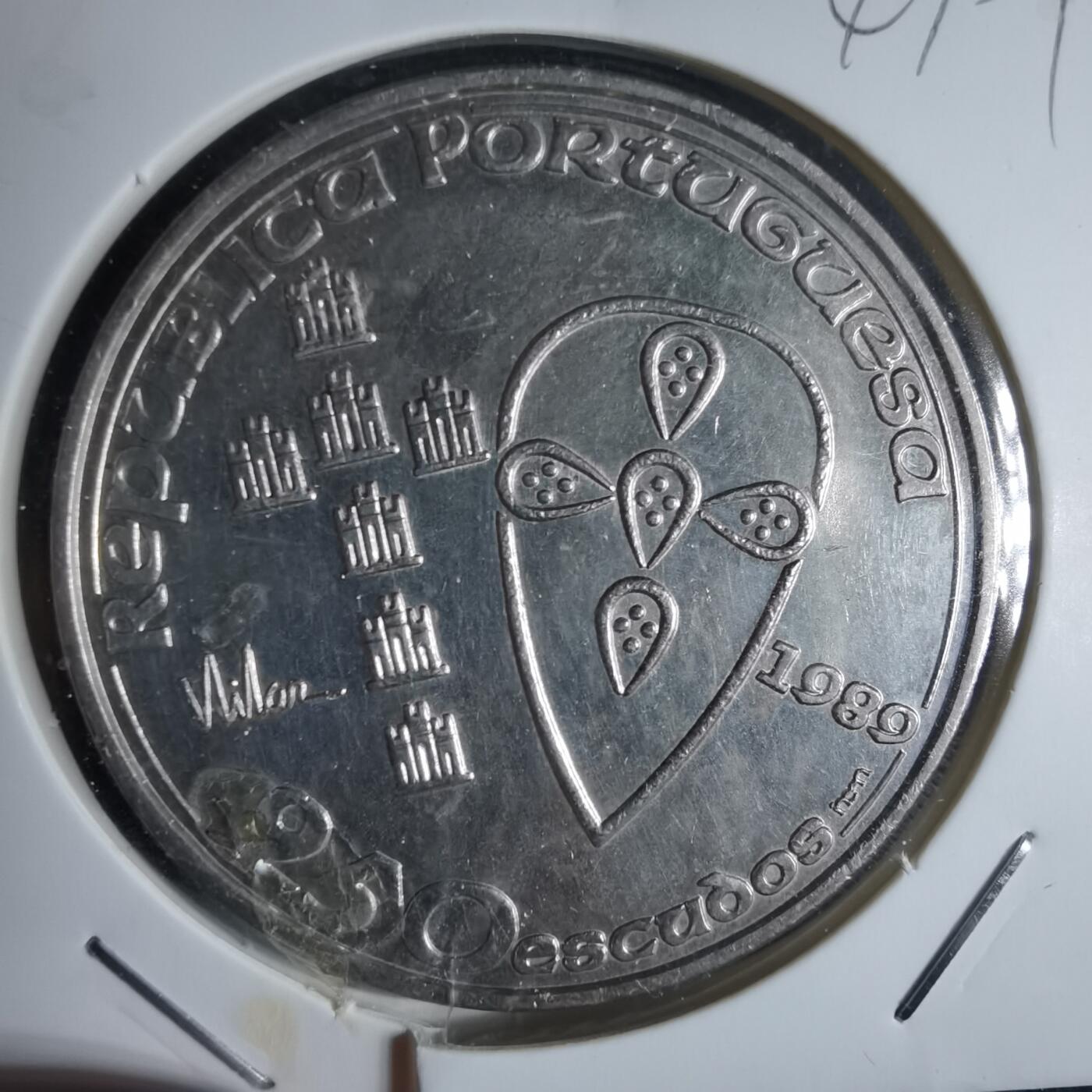 沼泽如烟--第947场 葡萄牙1989年250埃斯库多纪念币