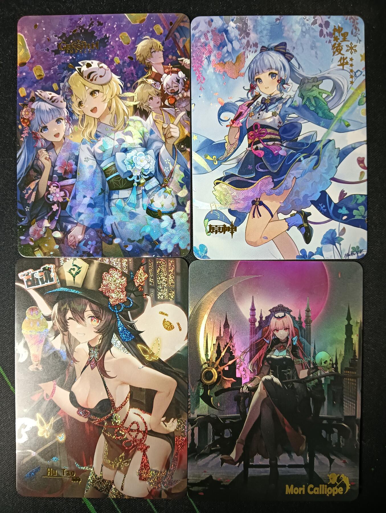 花开卡拍第53期（12月28号周日截拍，品控勿拍!!!拍品不寄存，运费5元，自制卡难免瑕疵，可能存在轻微撞角爆边等出厂瑕疵，品控介意勿拍！） 美少女 4张 彩闪3张砂闪1张