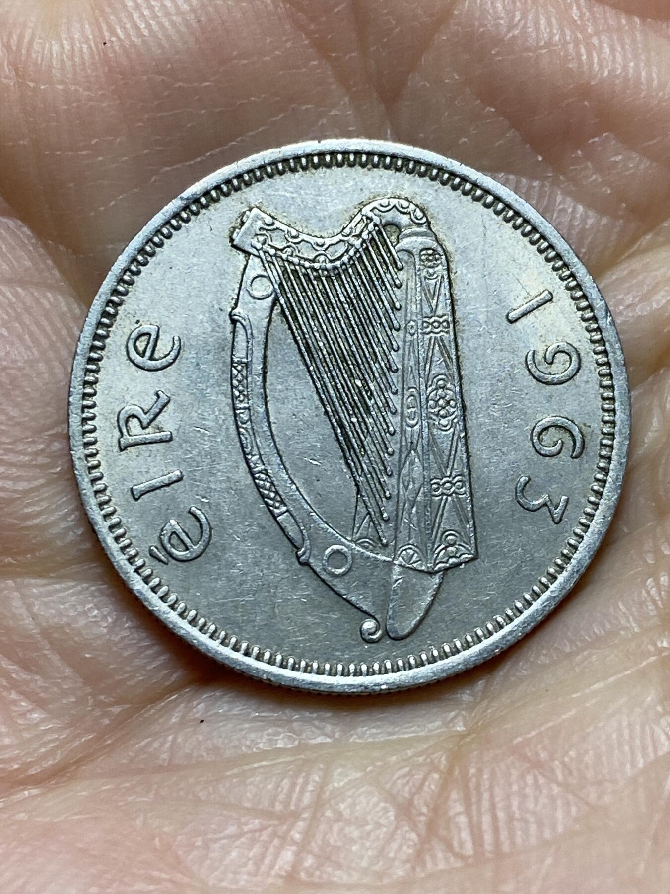 2025年第一百四十三场(总第一百六十九场）外国好品散币场(免佣金) 爱尔兰🇮🇪1963年1先令(共和国时期第一套第二版)