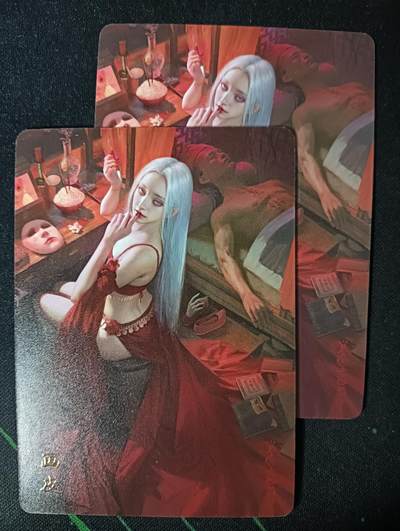 花开卡拍第53期（12月28号周日截拍，品控勿拍!!!拍品不寄存，运费5元，自制卡难免瑕疵，可能存在轻微撞角爆边等出厂瑕疵，品控介意勿拍！） - 燎原卡牌 妖姬传 画皮 1套2张 普卡