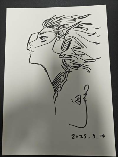 天玑星卡拍第155期《12.29年终场周一截拍》持续收拍收评中 满赠卡需备注 - 【签绘复制画】田宇 十二生肖 机甲美人 马 A4复制画