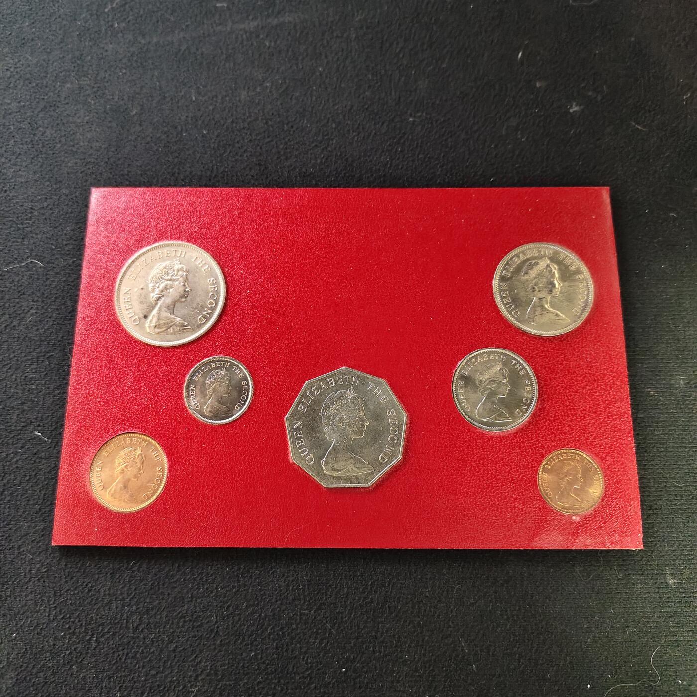 【全场包邮】纯粹捡漏拍491场（免费代拍第28场） 图瓦卢1976年独立首年海洋生物版7枚卡装套币