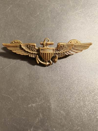 老王徽章第172期 - 美国海军航空兵飞行员证章      2.75英寸    