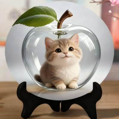 放漏，30.30CM，带底座 - 十二生肖可爱卡通圆形摆台非玻璃送朋友同学颜值礼物相框木质摆件