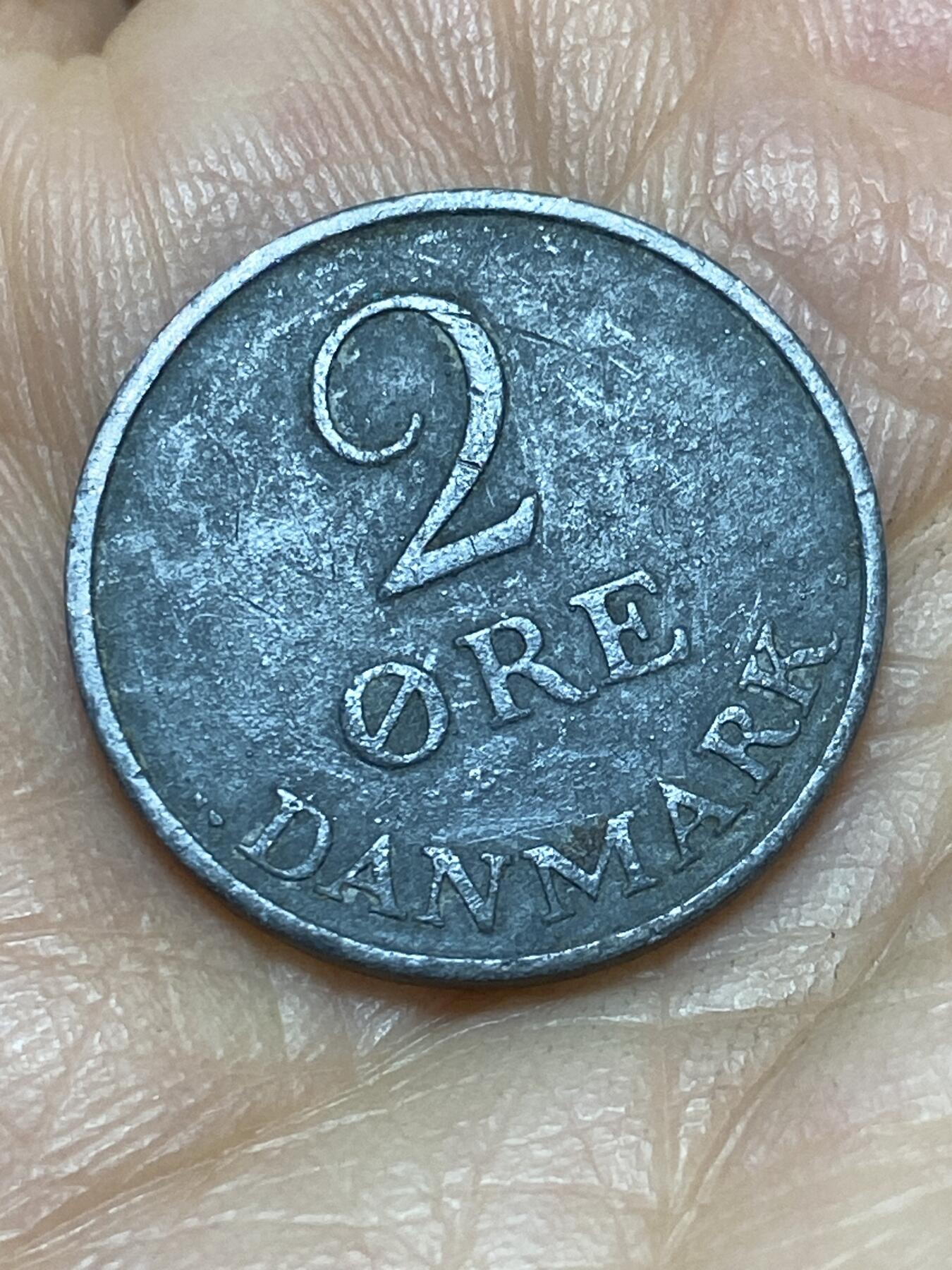 2025年第一百四十三场(总第一百六十九场）外国好品散币场(免佣金) 丹麦🇩🇰1953年2欧尔(弗雷德里克九世时期第一版，N; S版)