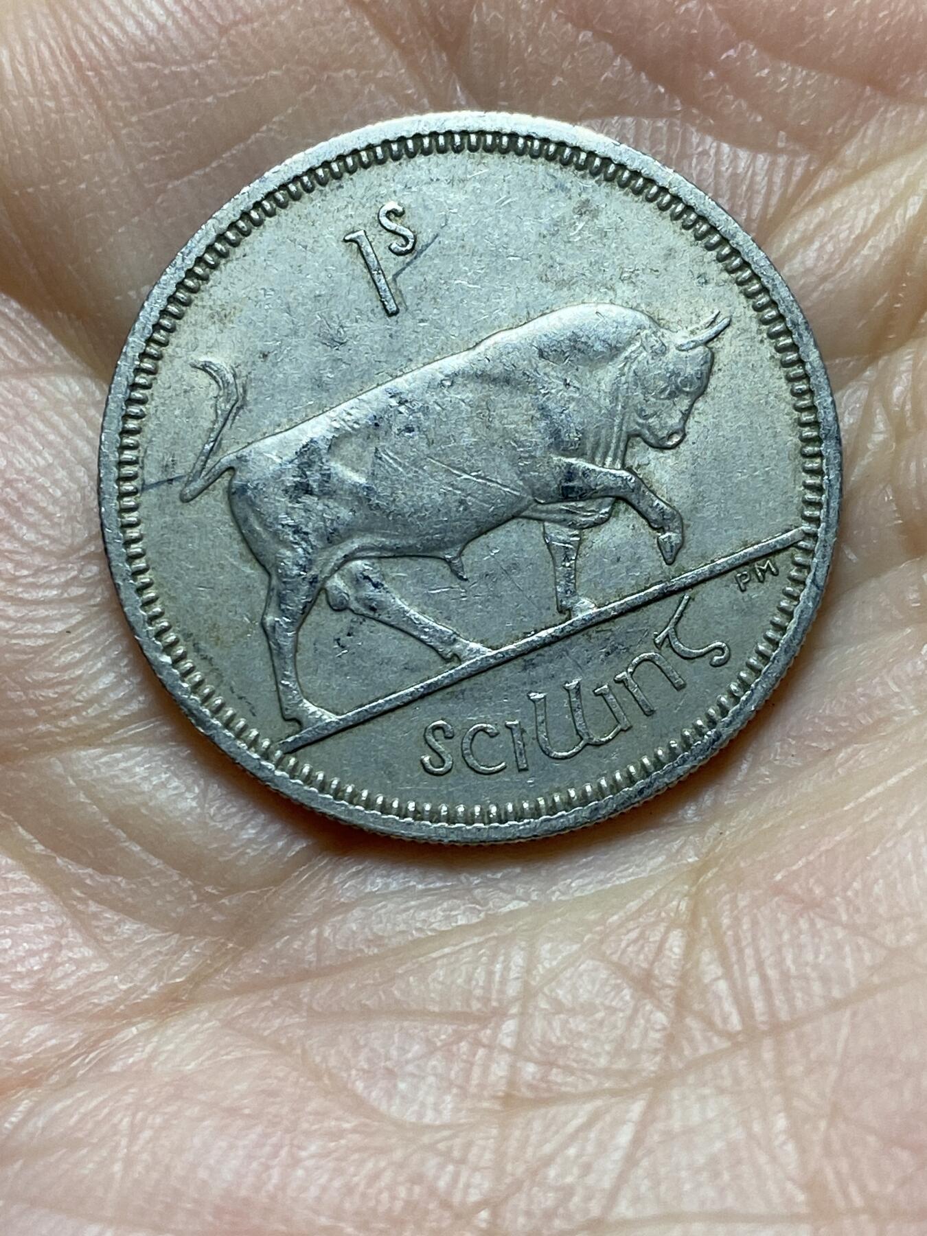 2025年第一百四十三场(总第一百六十九场）外国好品散币场(免佣金) 爱尔兰🇮🇪1963年1先令(共和国时期第一套第二版)