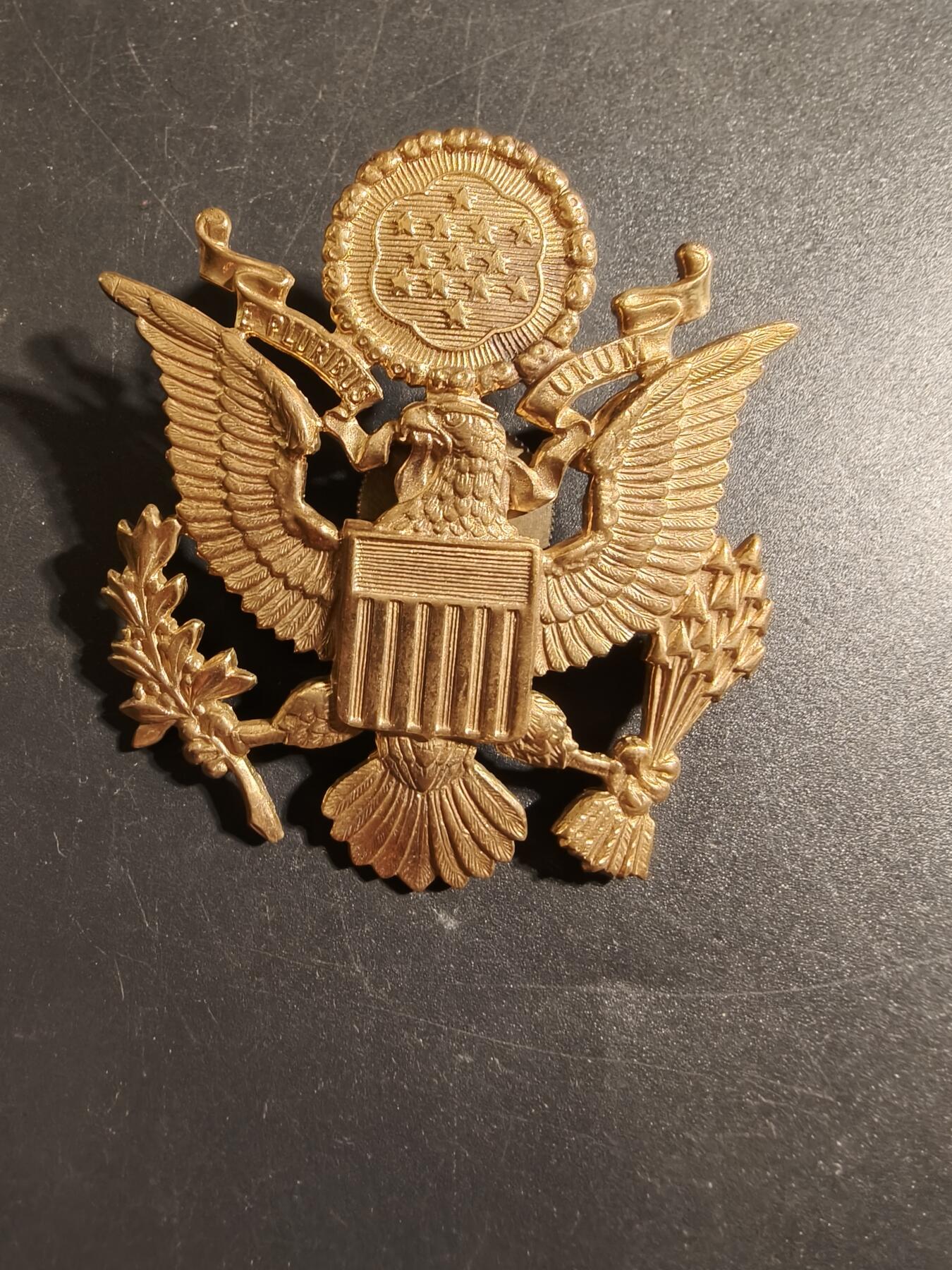 老王徽章第172期 美国陆军大檐帽帽徽    梅耶厂