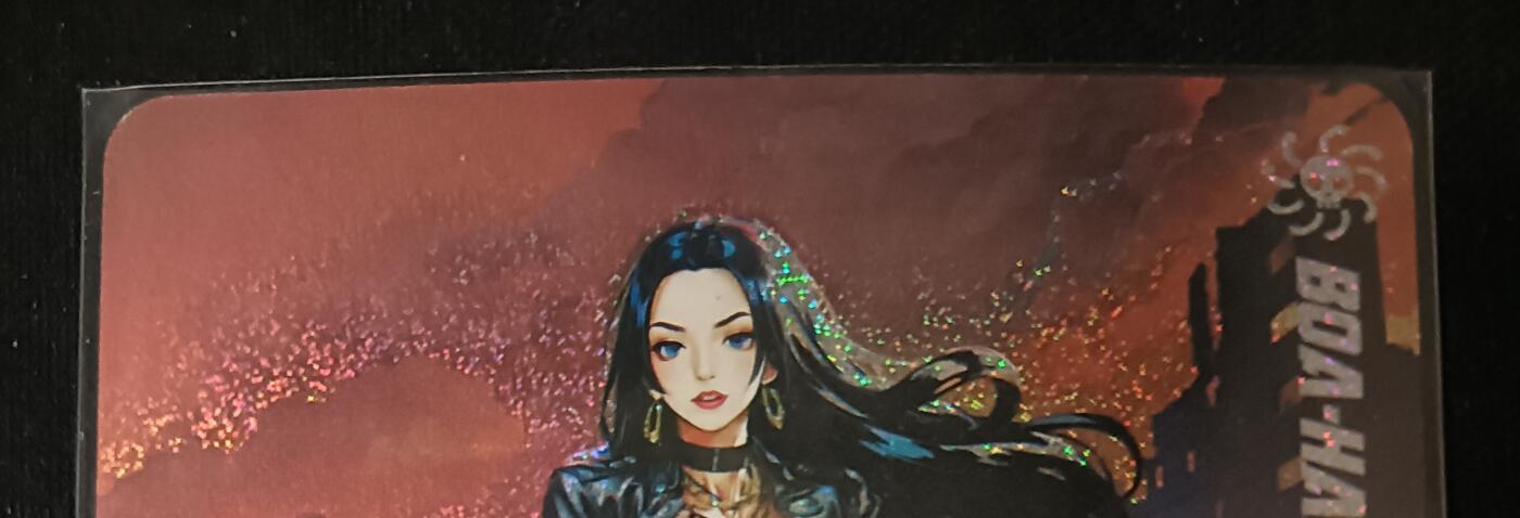 花开卡拍第53期（12月28号周日截拍，品控勿拍!!!拍品不寄存，运费5元，自制卡难免瑕疵，可能存在轻微撞角爆边等出厂瑕疵，品控介意勿拍！） 驴歪歪卡牌 机车女帝 1张 星星闪