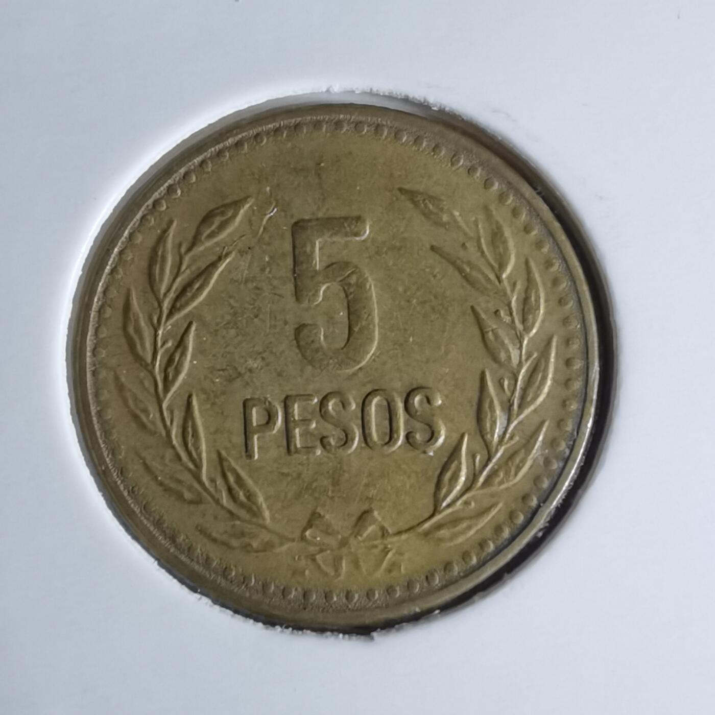 沼泽如烟--第947场 哥伦比亚1989年5比索