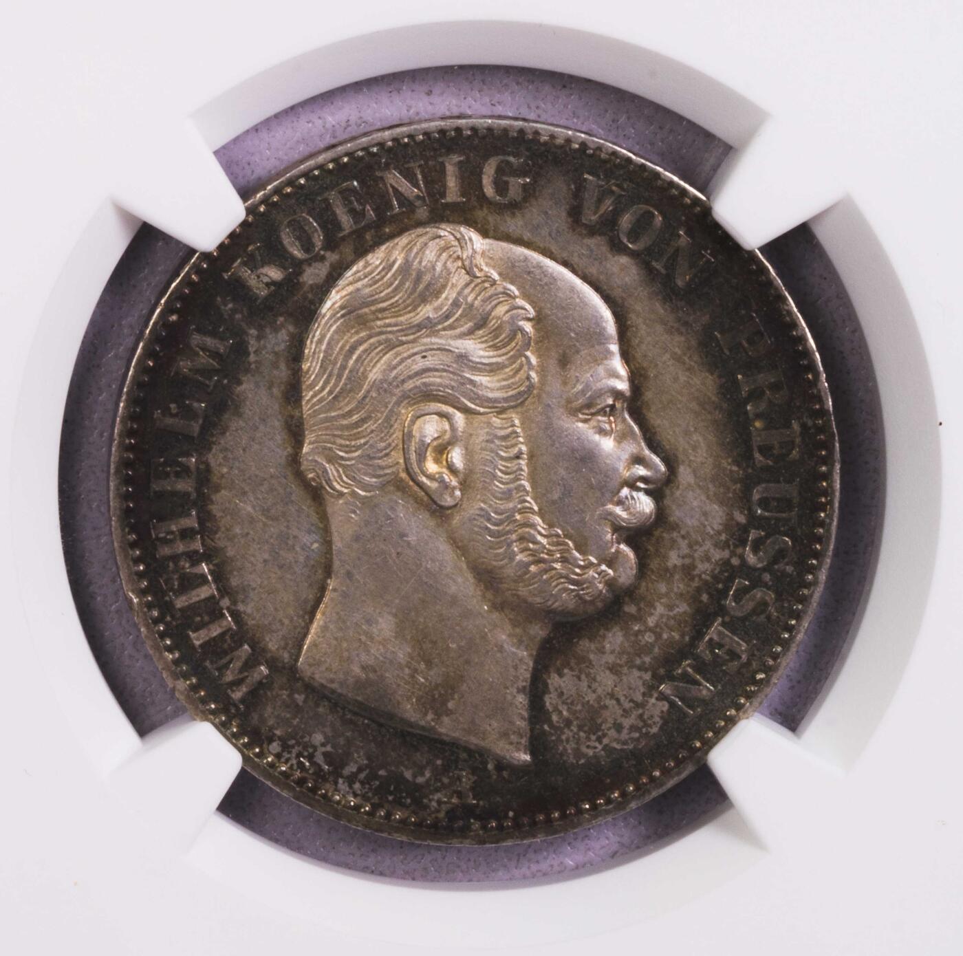 NGC-MS61 1861普鲁士矿业泰勒五彩包浆