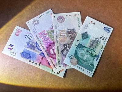 【Blue Auction】世界纸币精拍第769期——18级TOP拍卖/信誉/品质/专业/高效💫 - 【一组4张】南非 10-100兰特 全新UNC 