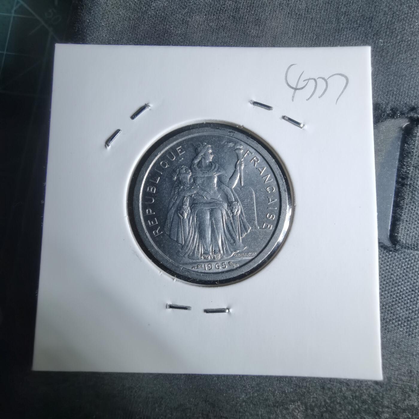 沼泽如烟--第947场 法属波利尼西亚1965年1法郎