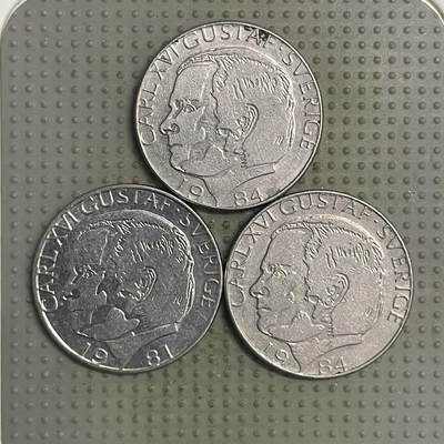 2025年第148场各国散币拍卖（总第148场） - 瑞典1克朗3枚