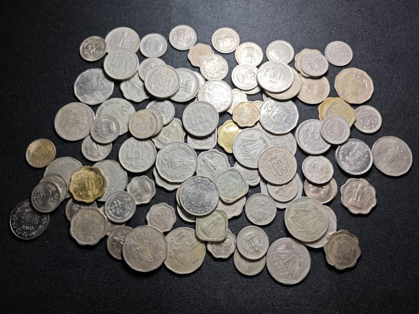 KK钱币收藏小铺 《套币 好品/批量散币专场》  2月预留时间 周末发货  印度一组散币 96枚一组