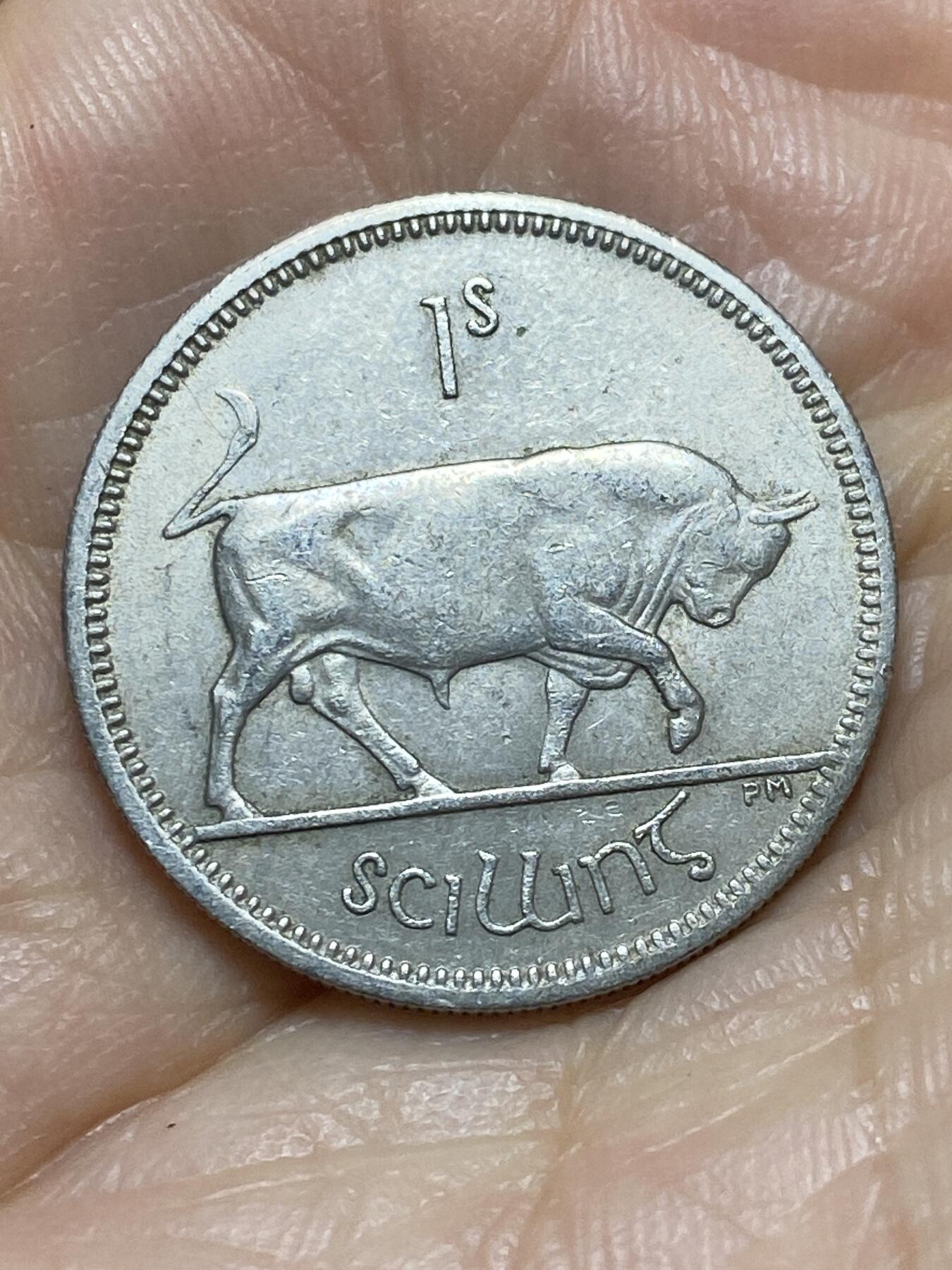 2025年第一百四十三场(总第一百六十九场）外国好品散币场(免佣金) 爱尔兰🇮🇪1963年1先令(共和国时期第一套第二版)