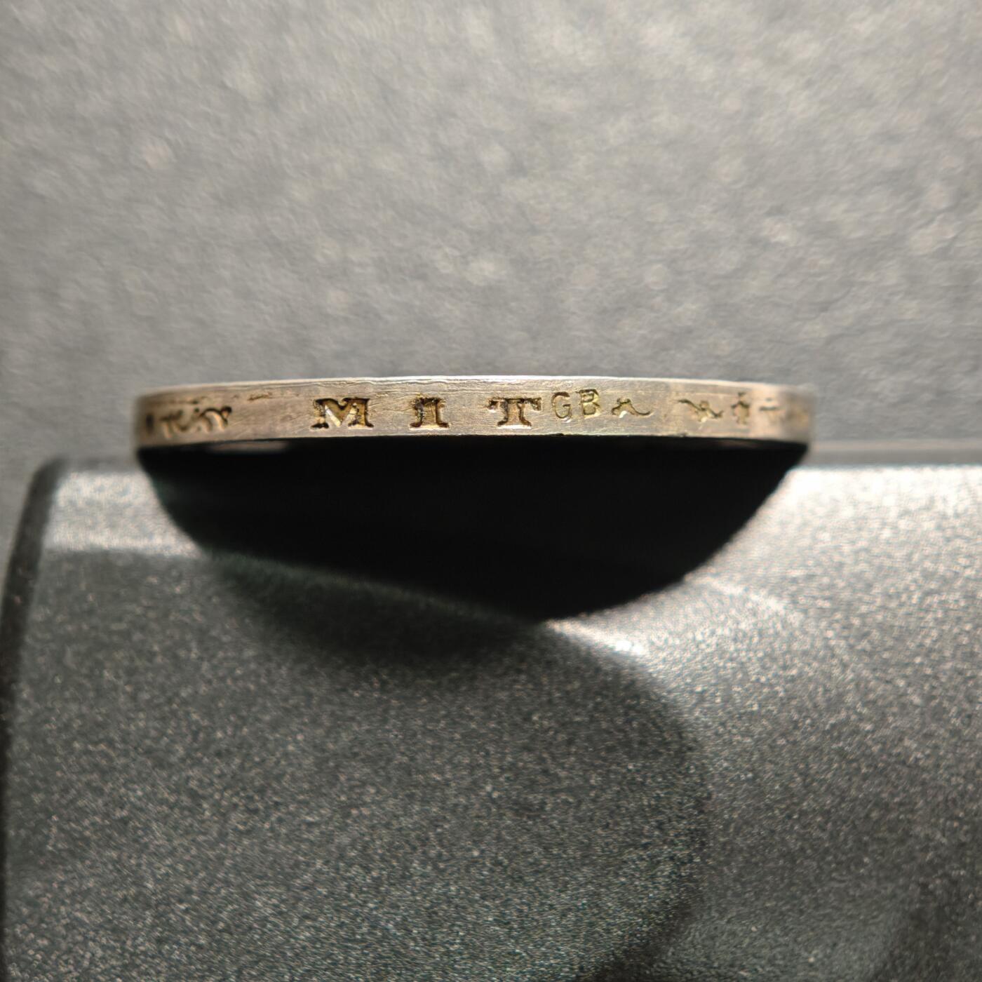 【德藏】世界币章拍卖第159期(元旦专场拍卖) 1916年 德国符腾堡威廉二世登基25周年3马克银币 后铸 非原铸 黄油包浆 直径约：32mm；重约：18.7g