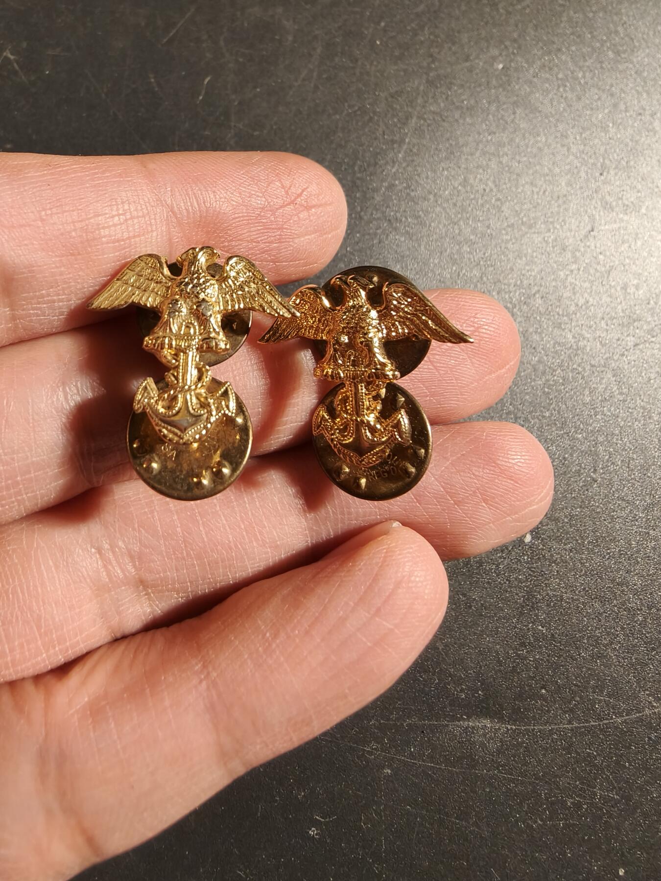 老王徽章第172期 美国海军少尉候补军官领章一组