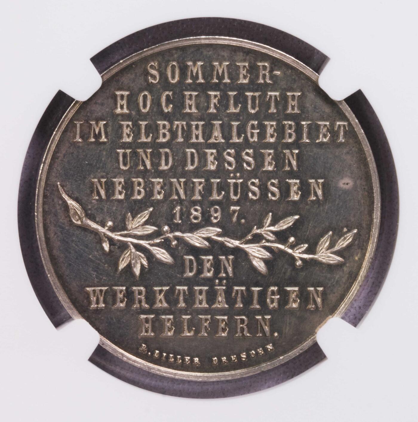 NGC-MS61 1897德国雷公电母银章