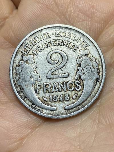 2025年第一百四十三场(总第一百六十九场）外国好品散币场(免佣金) - 法兰西第四共和国1948年2法郎