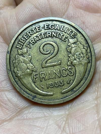 2025年第一百四十三场(总第一百六十九场）外国好品散币场(免佣金) - 法兰西第三共和国1933年2法郎