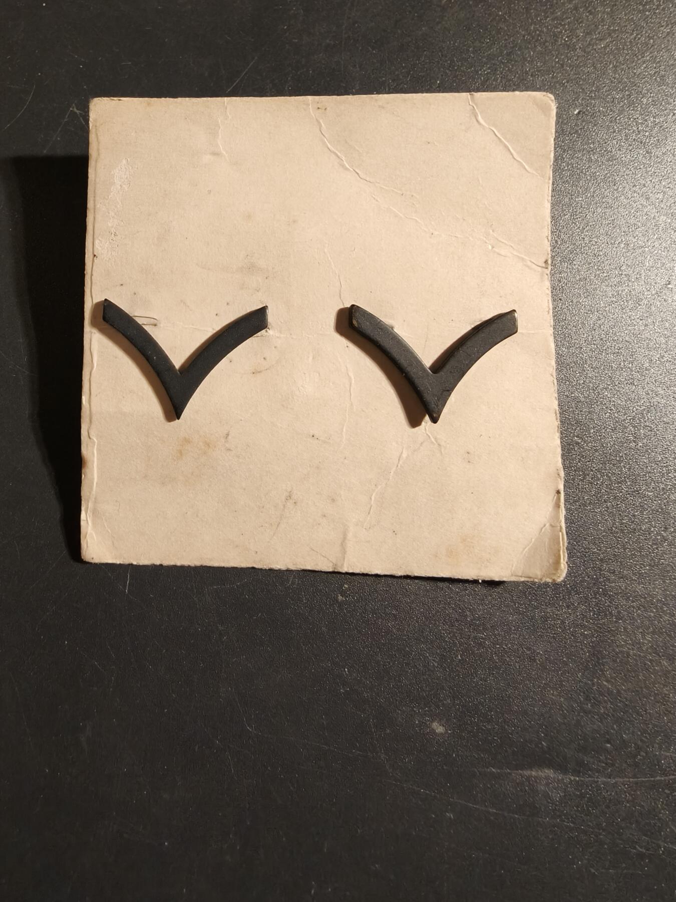 老王徽章第172期 美国陆军下士v字军衔一组    低可视度