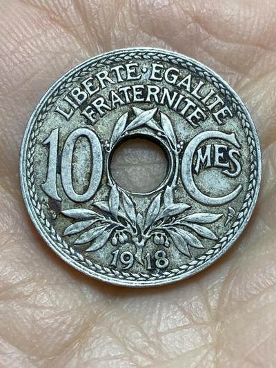 2025年第一百四十三场(总第一百六十九场）外国好品散币场(免佣金) - 法兰西第三共和国1918年10生丁(第四版早期年份)