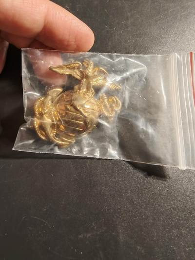 老王徽章第172期 - 美国海军陆战队大檐帽帽徽