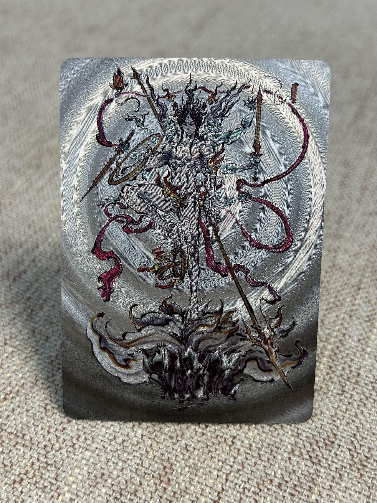 喜灰玩卡第二期免佣金（有需要代拍的卡友可联系免佣金） 启读文化沈鑫老师作品哪吒三头八臂粗山特卡一张