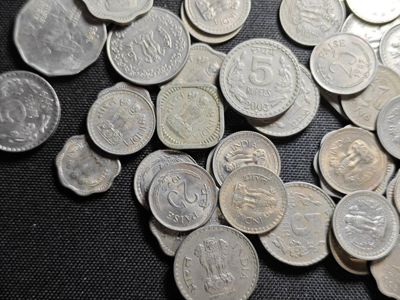 KK钱币收藏小铺 《套币 好品/批量散币专场》  2月预留时间 周末发货  印度一组散币 96枚一组