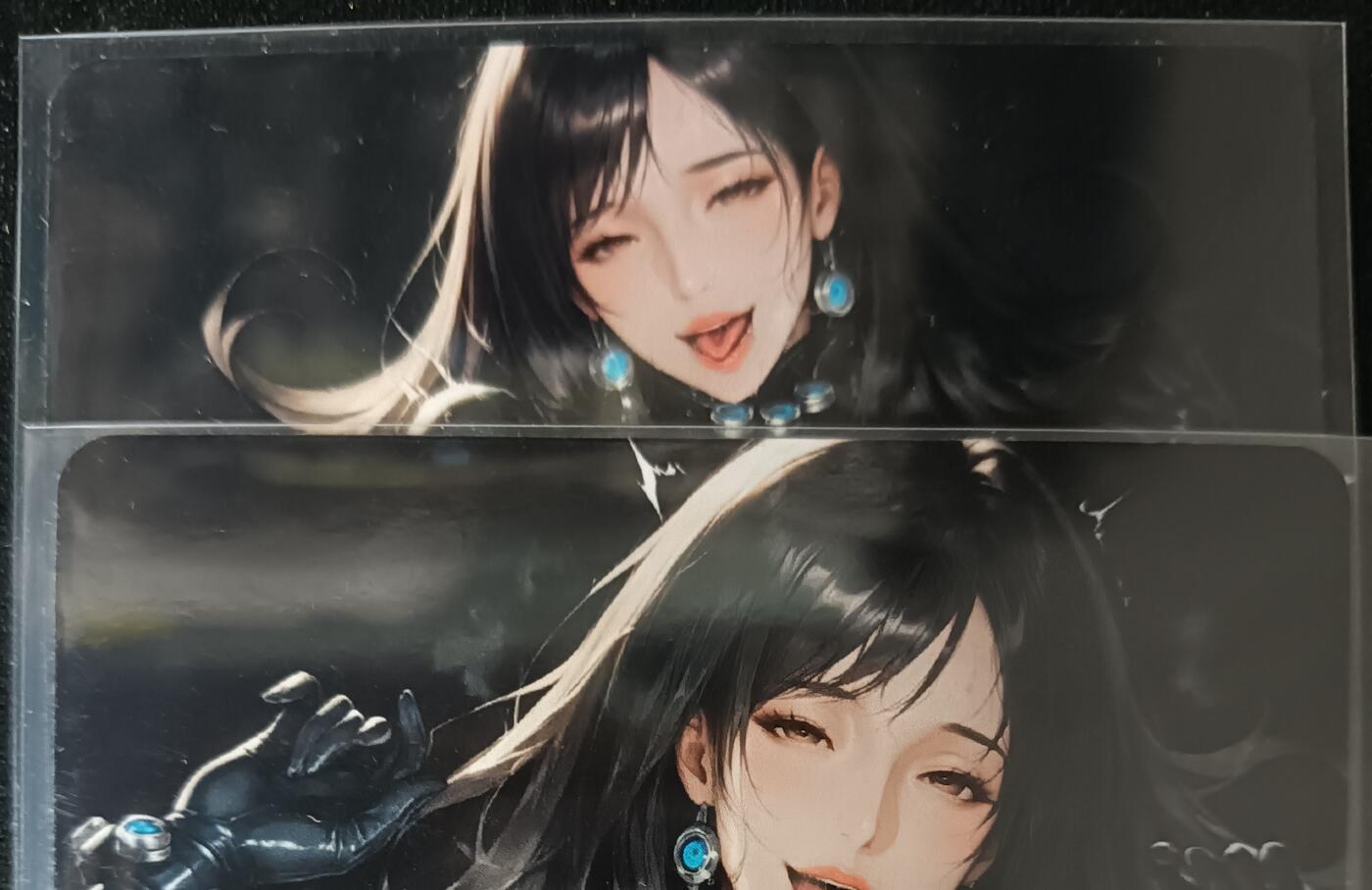 花开卡拍第53期（12月28号周日截拍，品控勿拍!!!拍品不寄存，运费5元，自制卡难免瑕疵，可能存在轻微撞角爆边等出厂瑕疵，品控介意勿拍！） 艺术甄选对卡下平玲花 2张