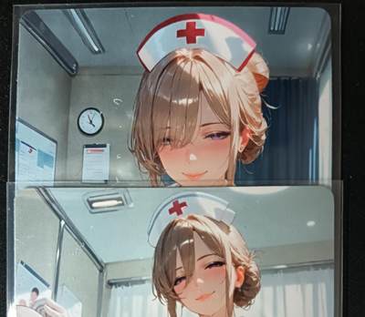 花开卡拍第53期（12月28号周日截拍，品控勿拍!!!拍品不寄存，运费5元，自制卡难免瑕疵，可能存在轻微撞角爆边等出厂瑕疵，品控介意勿拍！） - 艺术甄选对卡护理 2张