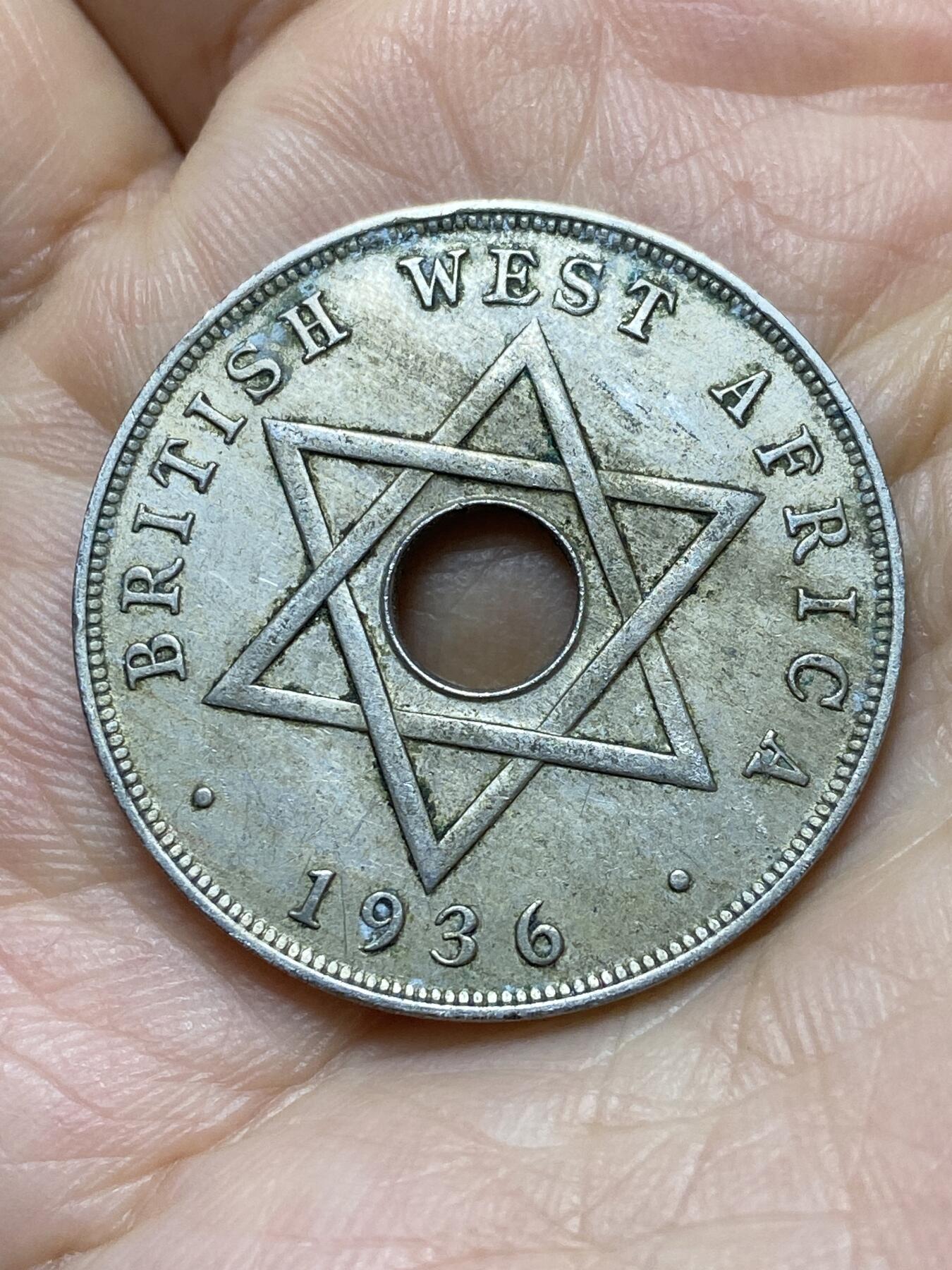 2025年第一百四十三场(总第一百六十九场）外国好品散币场(免佣金) 英属西非1936单年份1便士(爱德华八世版，H标喜敦厂造)