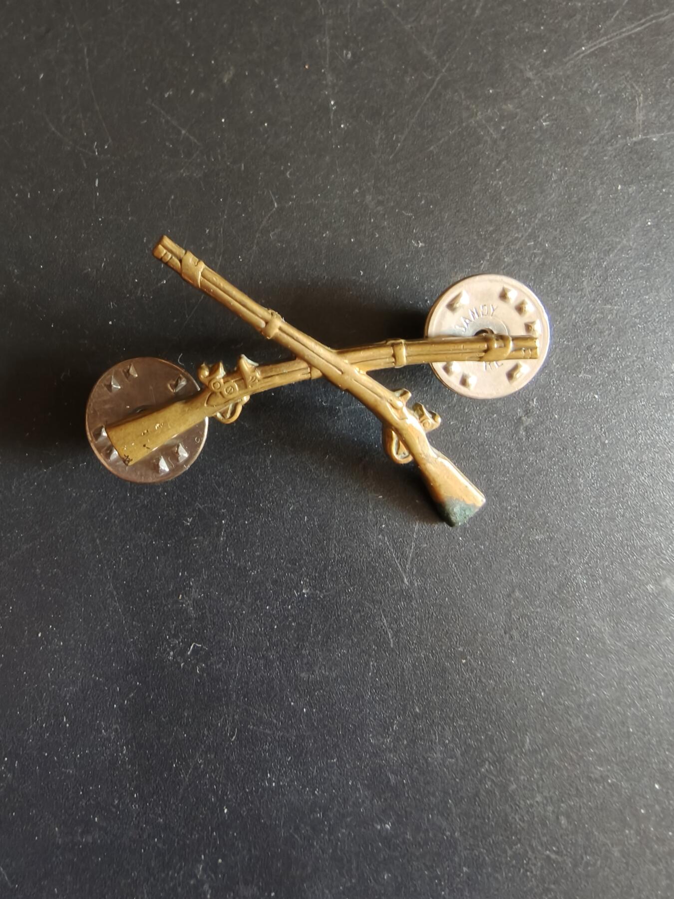 老王徽章第172期 美国步兵领章    早期版    Gemsco厂标