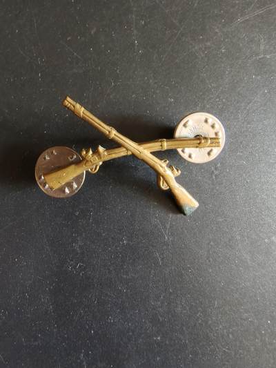 老王徽章第172期 - 美国步兵领章    早期版    Gemsco厂标