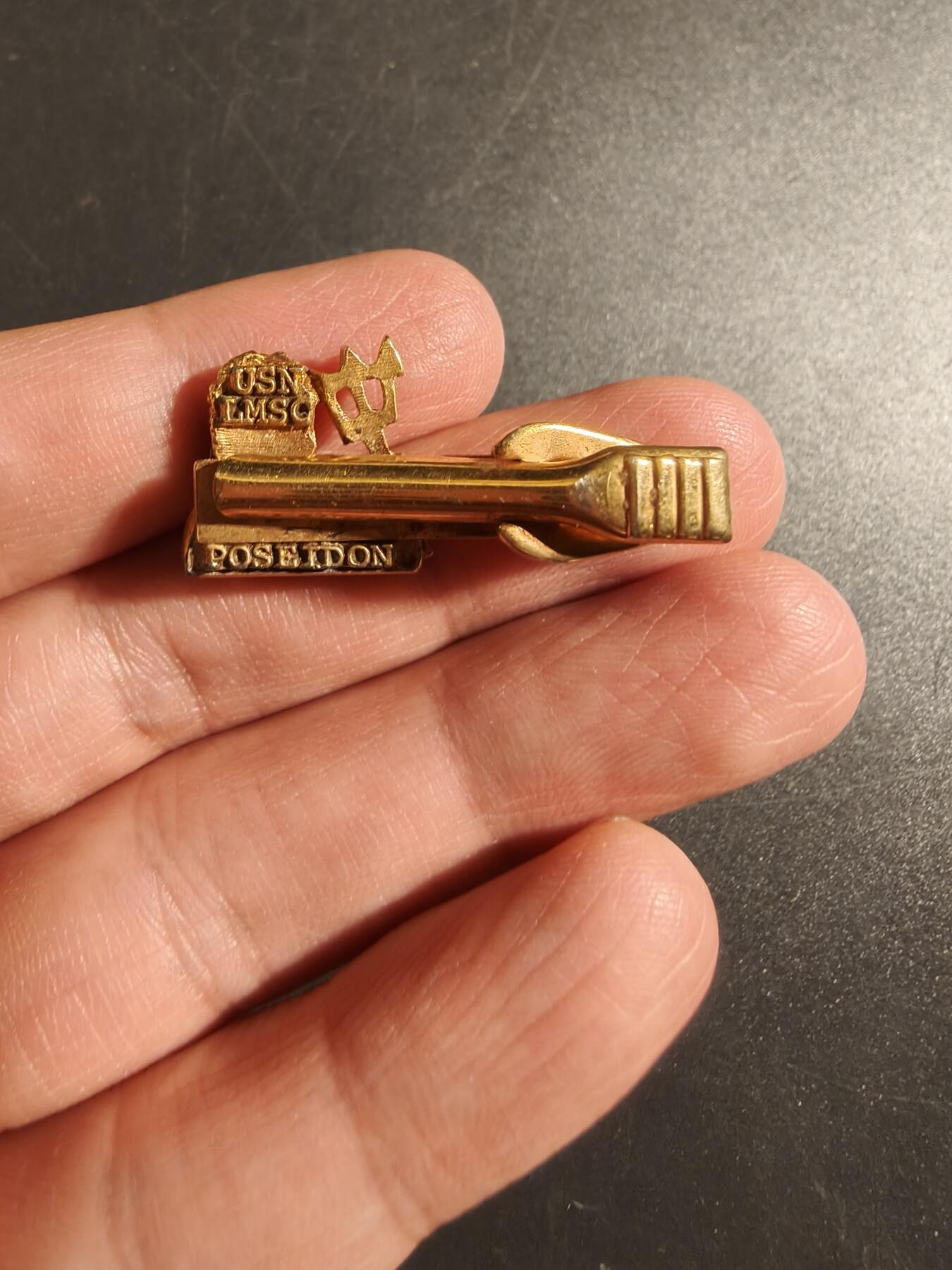 老王徽章第172期 美国海军洛克希德导弹与空间公司波塞冬领带夹