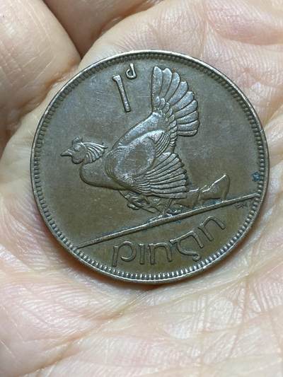 2025年第一百四十三场(总第一百六十九场）外国好品散币场(免佣金) - 爱尔兰1928年1便士(英辖自由邦时期，首发年)