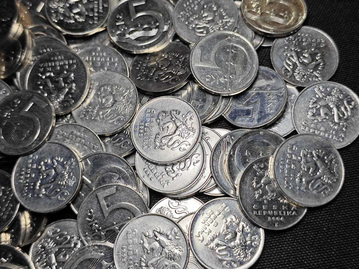 KK钱币收藏小铺 《套币 好品/批量散币专场》  2月预留时间 周末发货  捷克5克朗142枚一组