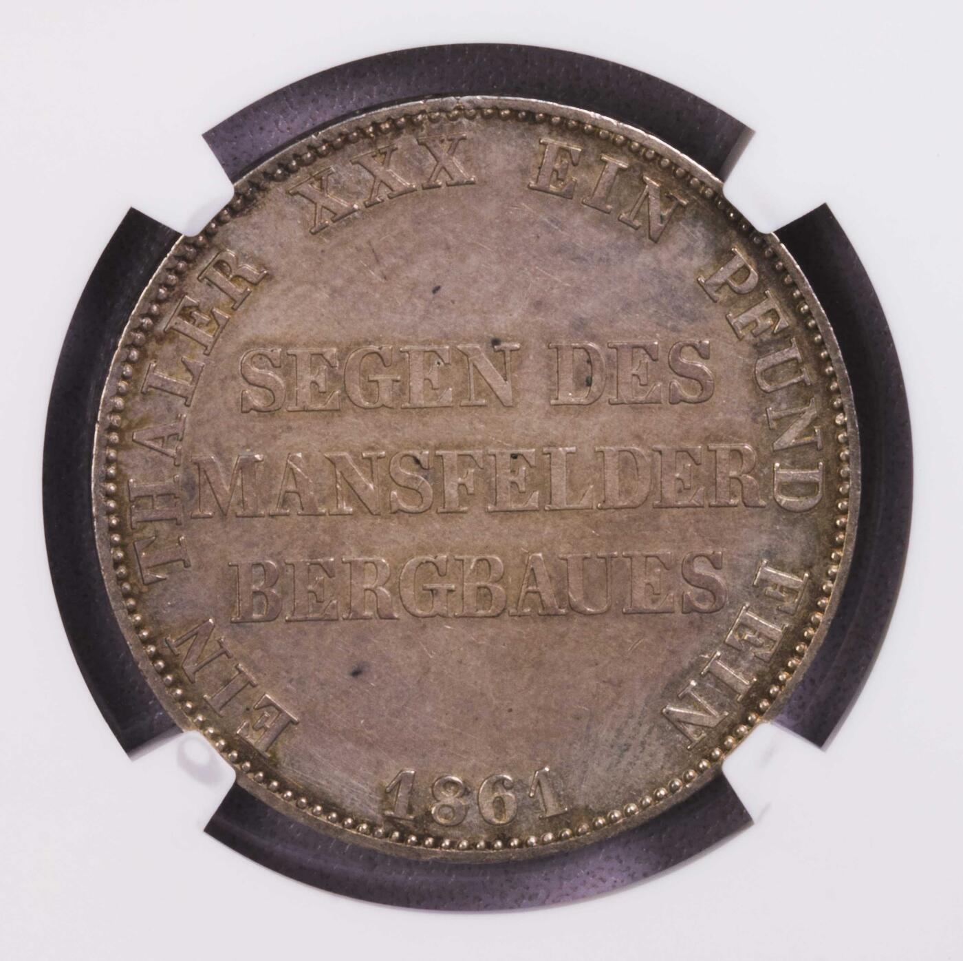 NGC-MS61 1861普鲁士矿业泰勒五彩包浆