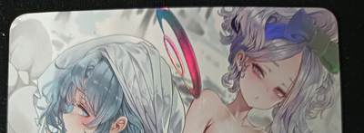 花开卡拍第53期（12月28号周日截拍，品控勿拍!!!拍品不寄存，运费5元，自制卡难免瑕疵，可能存在轻微撞角爆边等出厂瑕疵，品控介意勿拍！） - 绘天阁卡牌 单卡系列 蔚蓝档案 亚子与日奈1张 彩闪