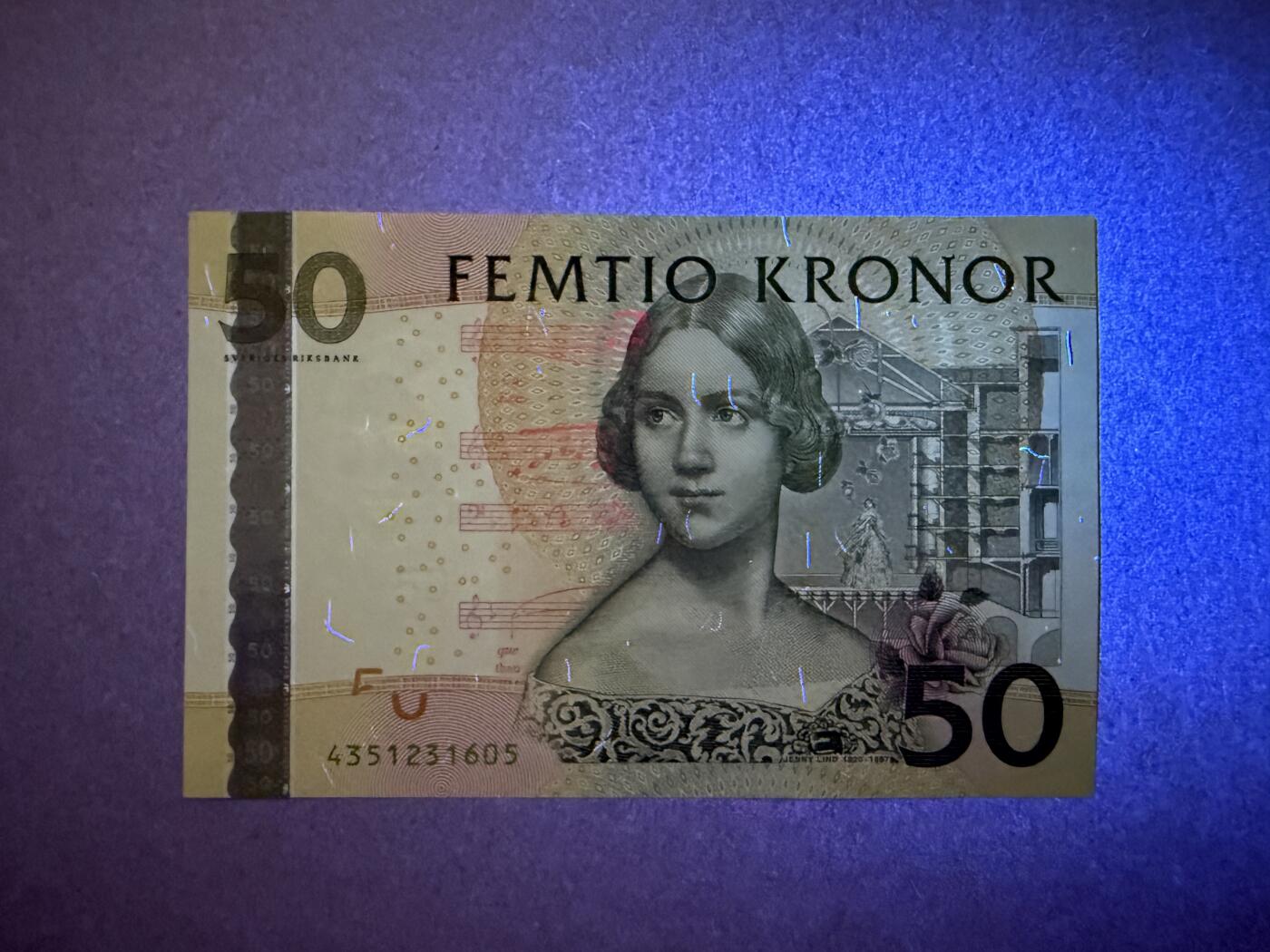 《艾美收藏》第226期-12.28周日外币精品场-蛇年收官 瑞典50克朗 UNC 夜莺再版