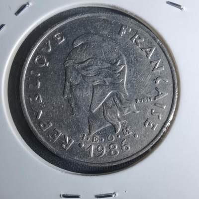 沼泽如烟--第947场 - 法属波利尼西亚1986年20法郎