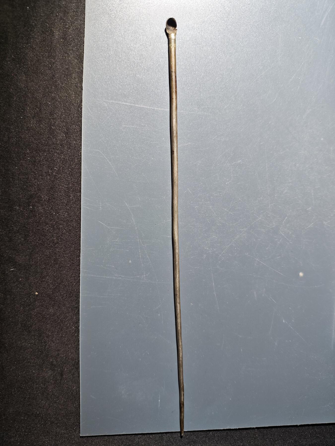 100期回流戒指饰品杂件纪念章丝路钱币专场 清代银香料勺