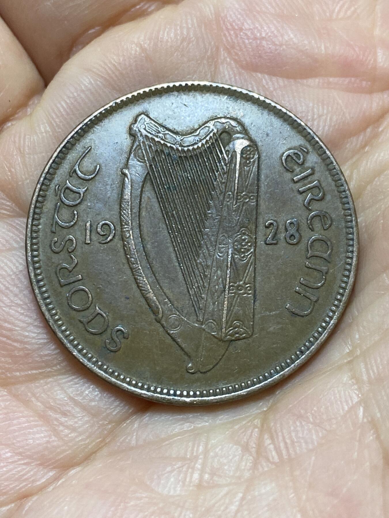 2025年第一百四十三场(总第一百六十九场）外国好品散币场(免佣金) 爱尔兰1928年1便士(英辖自由邦时期，首发年)