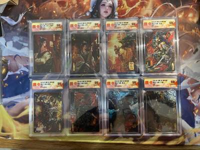 欢迎送拍、零成本上架，释放现金流，合理分配上拍卡品 - 【光刻一套】苍之飞鸿 8张 百里卡牌&魏武杨鞭 （大乔、小乔、张辽、徐晃、张郃、于禁、乐进，三英战吕布）