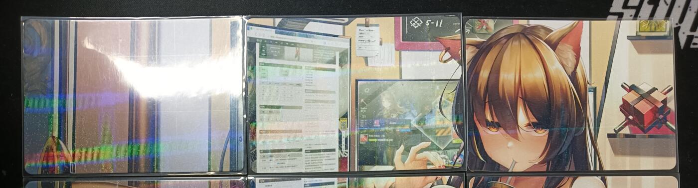 花开卡拍第53期（12月28号周日截拍，品控勿拍!!!拍品不寄存，运费5元，自制卡难免瑕疵，可能存在轻微撞角爆边等出厂瑕疵，品控介意勿拍！） 猫耳美少女 9拼 纱布闪