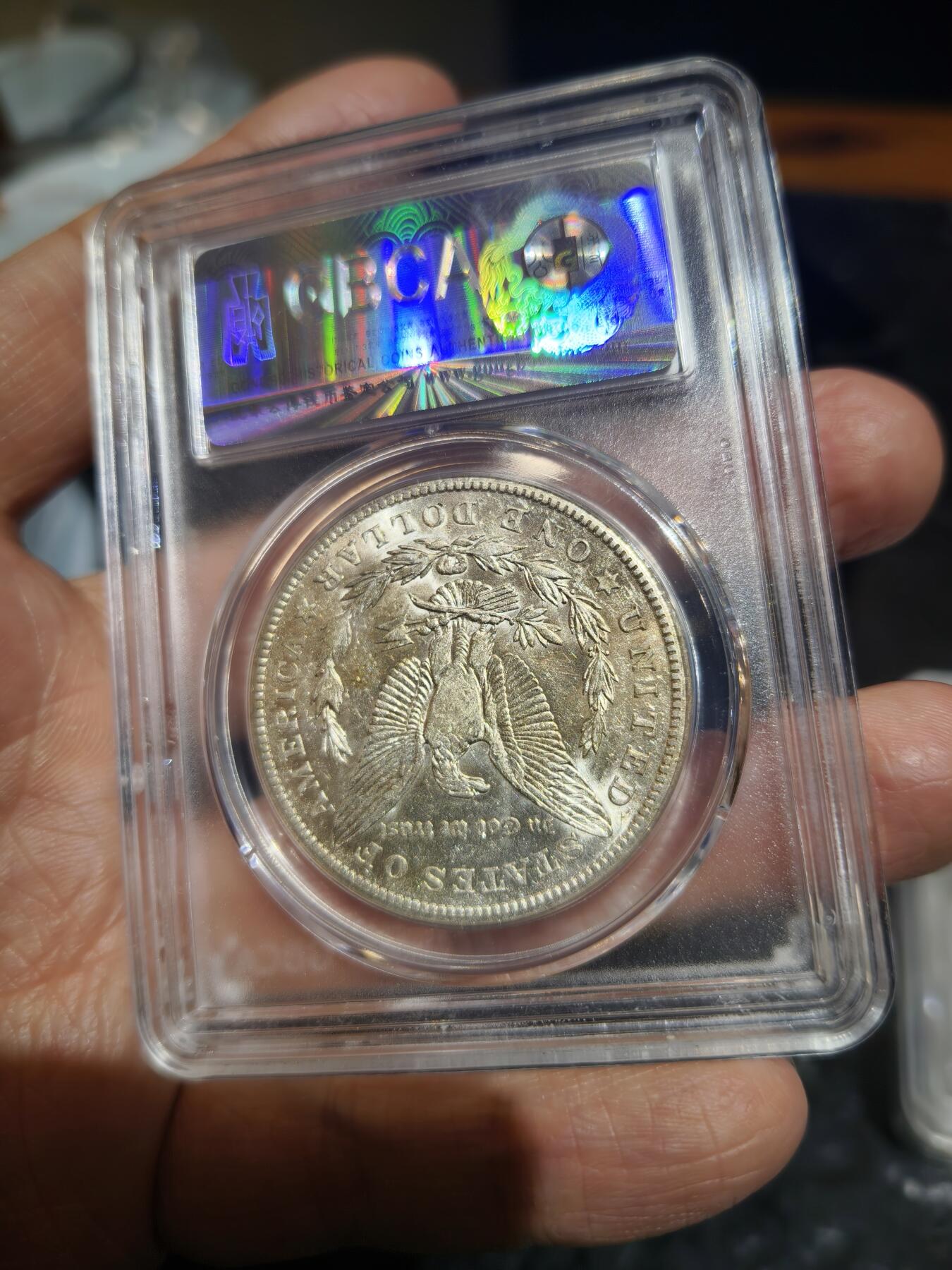 老银币专场（本场三位宝主提供） 摩根银币，公博评级64分