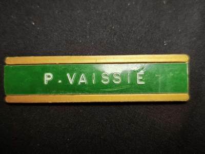 罗岚⭐爱藏⭐甄选专拍第三场-分享拍场赚佣（实体店在建中···） - 匈牙利人民共和国人民军军官P. Vajszí（彼得·瓦伊什伊）姓名牌