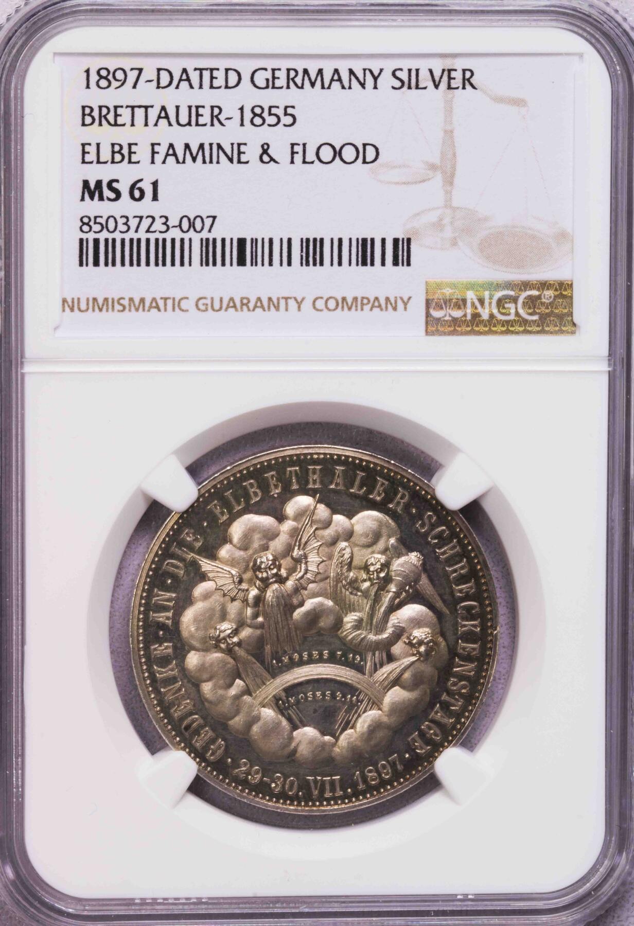 NGC-MS61 1897德国雷公电母银章